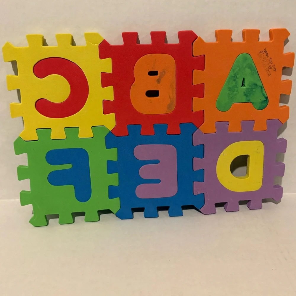 Colorful Alphabet Puzzle Mat for Kids